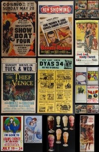 5x0006 LOT OF 45 WINDOW CARDS MEXICAN LOBBY CARDS & MISCELLANEOUS ITEMS 1940s-1960s movies & more!