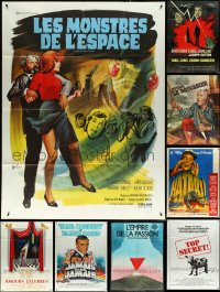 5x0074 LOT OF 12 FOLDED FRENCH ONE-PANELS 1960s-1980s great images from a variety of movies!