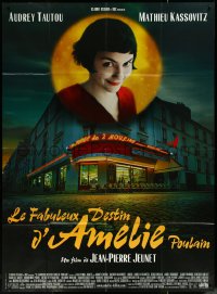 6f0028 AMELIE French 1p 2001 Jean-Pierre Jeunet, great image of Audrey Tautou over storefront!