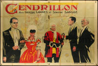 6f0020 CENDRILLON French 2p 1922 great Roberty art, early live action Cinderella movie, very rare!