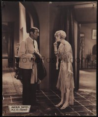 6f0013 NOT SO DUMB jumbo LC 1930 full-length Marion Davies shushing man, George S. Kaufman, rare!