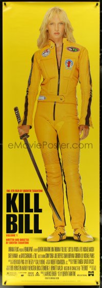 6g0083 KILL BILL: VOL. 1 26x75 video poster 2003 Quentin Tarantino, Uma Thurman!