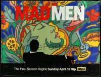 6g0001 MAD MEN tv poster 2014 wonderful art of smoking Jon Hamm by Milton Glaser!