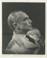 6h0079 CASABLANCA 8x10 key book still 1942 best close portrait of Conrad Veidt as Major Strasser!