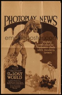 6h0029 LOST WORLD herald 1925 Willis O'Brien, lots of incredible dinosaur images not seen elsewhere!