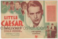 6h0028 LITTLE CAESAR herald 1930 Edward G. Robinson, Douglas Fairbanks Jr, crime classic, rare!