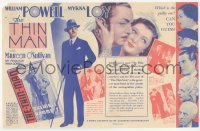 6h0036 THIN MAN herald 1934 William Powell, Myrna Loy, Dashiell Hammet, W.S. Van Dyke classic, rare!