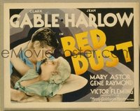 v165 RED DUST  TC '32 Clark Gable & sexy Jean Harlow!