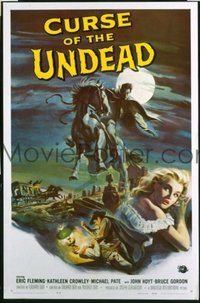 #269 CURSE OF THE UNDEAD one-sheet movie poster '59 wild Reynold Brown art!!