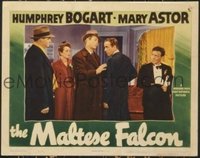 2185 MALTESE FALCON lobby card '41 Bogart, Astor & most of cast!