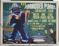 #283 FORBIDDEN PLANET title lobby card '56 best Robby the Robot image!!