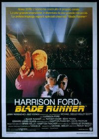BLADE RUNNER Italian 1p '82 Ridley Scott sci-fi classic, Harrison Ford, Rutger Hauer