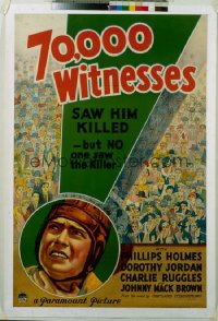 183 70,000 WITNESSES 1sheet 1932