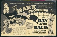 #153 DAY AT THE RACES Australian herald '37 Marx Brothers!