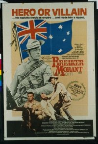 VHP7 423 BREAKER MORANT Australian one-sheet movie poster '80 Edward Woodward