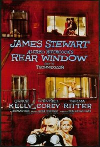 VHP7 427 REAR WINDOW one-sheet movie poster '54 Alfred Hitchcock, Stewart