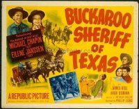 t371 BUCKAROO SHERIFF OF TEXAS style B half-sheet movie poster '51 Chapin