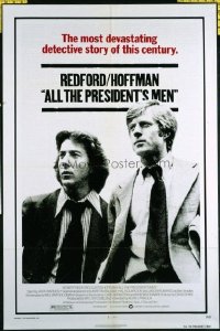 1504 ALL THE PRESIDENT'S MEN one-sheet movie poster '76 Hoffman, Redford