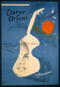 VHP7 465 BLACK ORPHEUS Polish movie poster '60 Marcel Camus, Portuguese