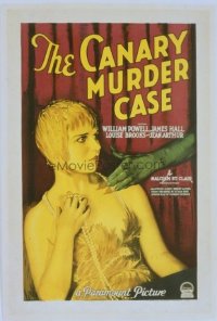 031 CANARY MURDER CASE paperbacked 1sheet