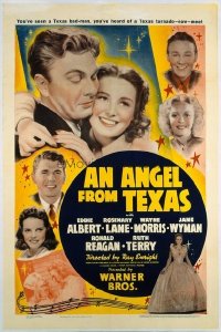t333 ANGEL FROM TEXAS linen one-sheet movie poster '40 Albert, Rosemary Lane