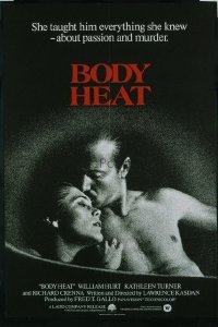 VHP7 566 BODY HEAT English one-sheet movie poster '81 Hurt, Kathleen Turner