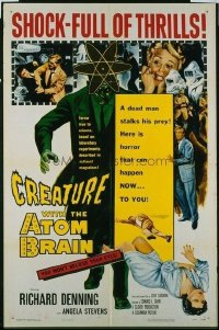 049 CREATURE WITH THE ATOM BRAIN 1sheet